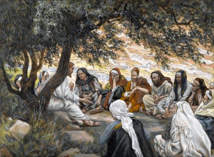 disciples listening to jesus