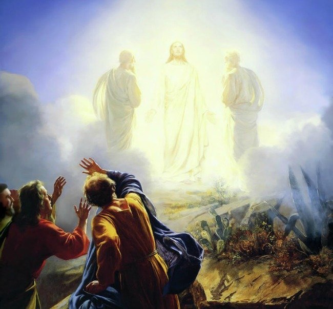 Jesus is transfigured