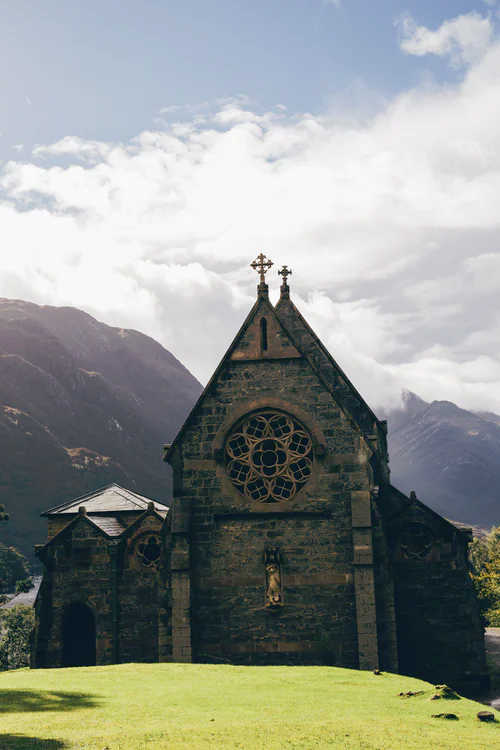 cathedral under blue and white sky